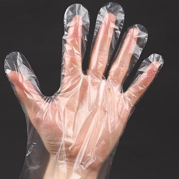 100 or 400 Disposable Poly Plastic Gloves for Cooking Food Prep and Food Service