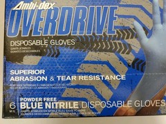 2-Boxes(200 Gloves) 63-336PF Ambi-Dex Powder Free Nitrile Gloves – Blue – Small