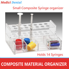 Premium Dental Composite & Etch Syringes Organizer -Holds Upto 12 or 30 Syringes