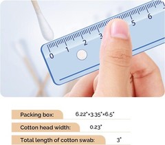 Case of 10000, Medical Cotton Swabs 3″ Cotton Tipped Applicators Non-sterile