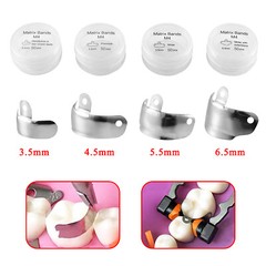 Dental Metal Matrices Sectional Contoured Matrix Refill soft band 50pcs/pk S/XL