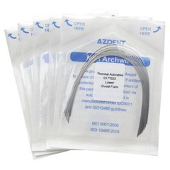 AZDENT Dental Orthodontic Heat Thermal Activated Niti Rectangular Arch Wires
