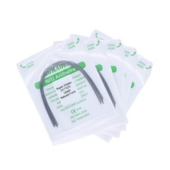 30×Dental Ortho Super Elastic Niti Rectangular Arch Wires Natural 17×25 Upper
