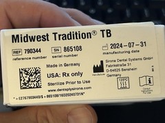 New open box Dentsply Midwest Tradition TB highspeed