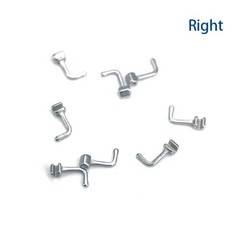 Dental Orthodontic Crimpable Hook Left/Right Sliding 90 Degree Bending 10Pc/pack