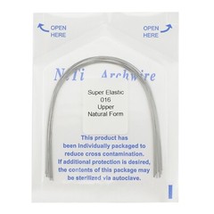 Dental Orthodontic Arch Wire Niti Super Elastic Round Rectangular Ovoid Natural
