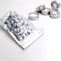10000pcs 20mm Aluminum Crimp Cap PTFE/White Silicone Septa F 10ml Headspace Vial