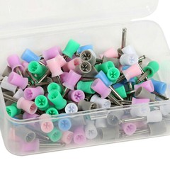 100Pcs/box Dental Oral Prophy Cup Rubber Polish Polishing Tooth Mixed-Color