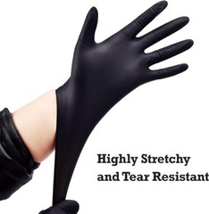 100 Disposable Nitrile Gloves 6 mil Heavy Duty Gloves Cooking Latex Powder Free