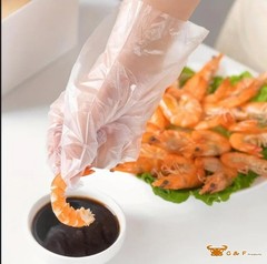 Plastic Food Service Gloves Ideal for Food Handling, Food Prep, Cleaning, Latex