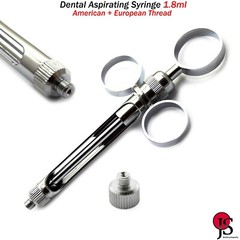 Dentist Anesthetic Anesthesia Aspirating Syringe Injection 1.8ml Dental 3PCS