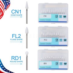 Dental White Stone Porcelain Resin Polishing Burs FG /Composite Finishing Burs