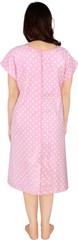 Utopia Care Women’s Hospital Gown Soft Small-Medium, Polkadots Pink