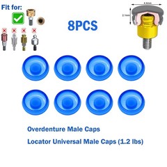 Dental Overdenture Locator Implant Abutment Retention Caps Male Cap Inserts Set