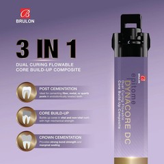 Dental Epitome DYNACORE DC Dual Curing Flowable Core Build up Cement 9gm Pack