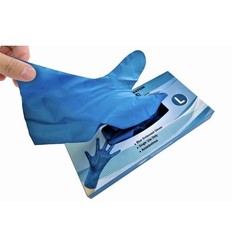 Disposable Gloves, (TPE) Powder Free/Non Sterile/Ambidextrous – 100 Count-Blue