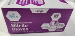 MedPride MPR-50505 Powder-Free Nitrile Exam Gloves Size Large Pack of 100