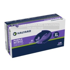 BOX of 90 X-LARGE Halyard Purple Nitrile Exam Gloves 55084