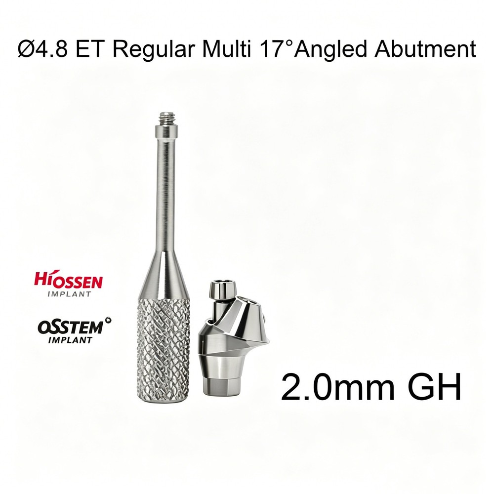 Dental 17° Angled Multi Unit Abutment 4.8mm MU for Hiossen Hex Standard Regular