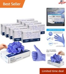 Latex-Free Ice Blue Nitrile Gloves – 1000 PCS, Ideal for Medical & Cleaning