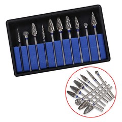 10 Pcs Tungsten Carbide HP Dental Acrylic Bur Drill Coarse Cutter 2.35mm Shank