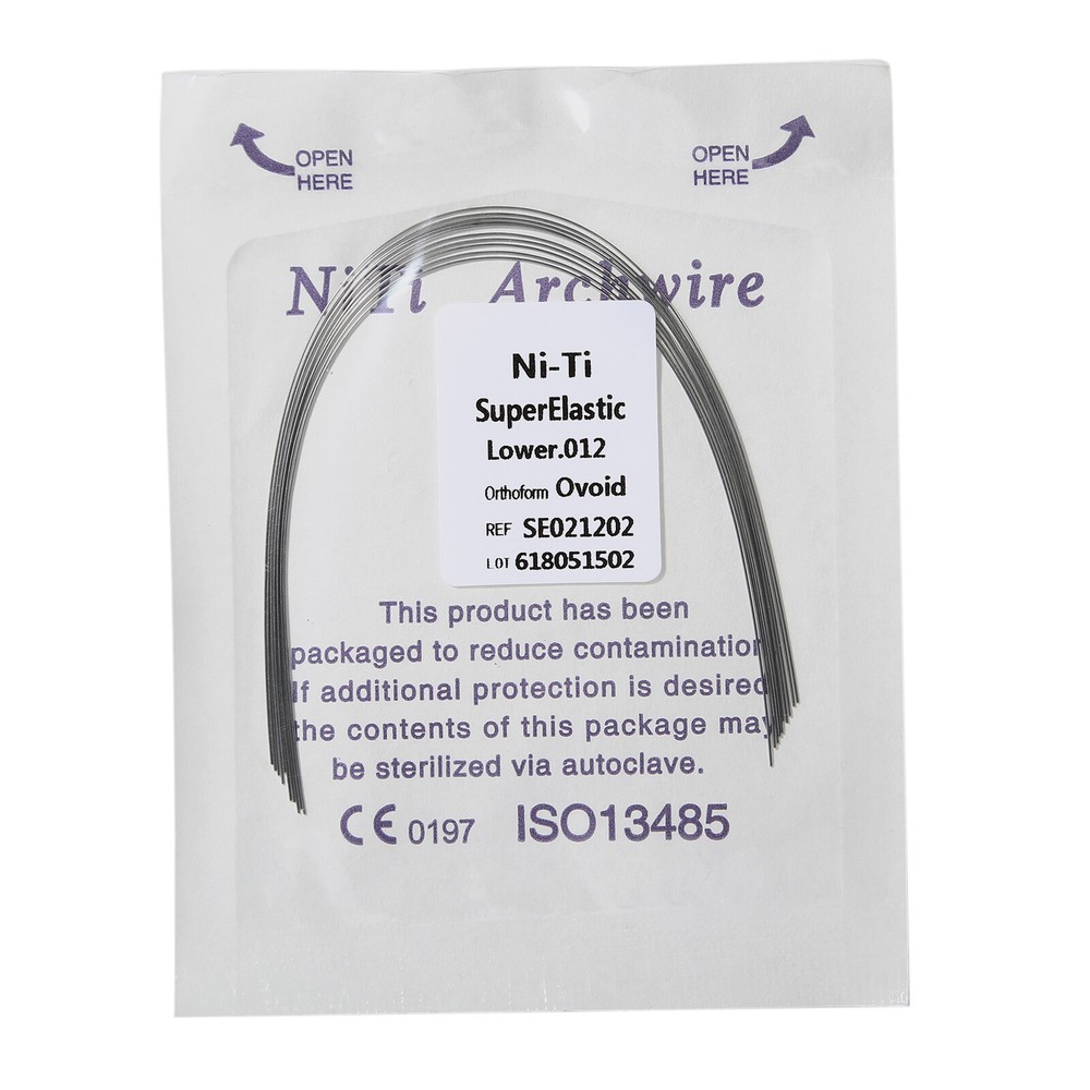 10pc/pack DENTAL Orthodontic Super Elastic Niti Arch Wire Round Ovoid Form Ni-Ti