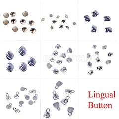 8 Models AZDENT Dental Orthodontic Lingual Buttons Bondable Round Base 10pc/pack