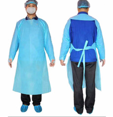 CPE 35 GSM Level 3 Disposable, Isolation Gowns with loop 20/60/100 For all Use
