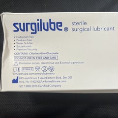 Surgilube Surgical Lubricant Sterile Jelly Foil Pac 3g – 144 Single Use Packets