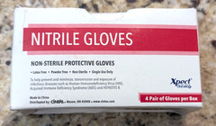 Xpect First Aid Nitrile Gloves Disposable Non-Sterile Protective Gloves 4 Pair