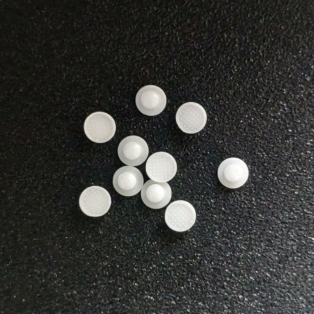 Dental Orthodontic Ceramic Lingual Buttons Bondable Round Mesh Base