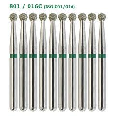 Multi-use Diamond Bur Round Burs 801/016C Coarse FG Friction Grip High Speed