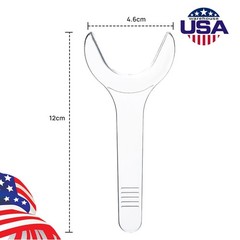 10pcs/packs Dental Autoclavable Lip Cheek Retractor T-shape Mouth Opener Clear