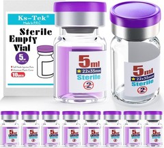 Single Dose Glass Vials – Sterile Package, 5ml (Pack of 10)