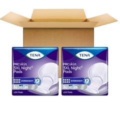 Tena Proskin 3Xl Overnight Incontinence Pads For Women And Men 48 Count
