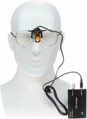 5W LED Dental Metal Clip-on Head Light with Filter & Belt Clip Black US STOCK