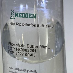 NEOGEN (60 PACK) Flip Top Dilution Bottle W/ Phosphate Buffer 99 mL BB 09/2027
