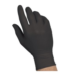 Sysco High Performance Nitrile Gloves, Medium, Black (Pack of 2)