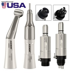 AZDENT Dental Slow Low Speed Handpiece 2/4Hole Motor /Polishing Burs Disc HP /RA