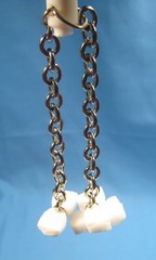 CHEMGLASS CHAIN LINK SCRAPER FOR 3000 ML FLASKS NEW OLD STOCK FREE SHIPPING