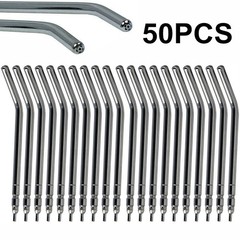50 Pcs Dental Air Water Spray Triple Syringe Autoclavable Nozzles/Tips/Tubes USA