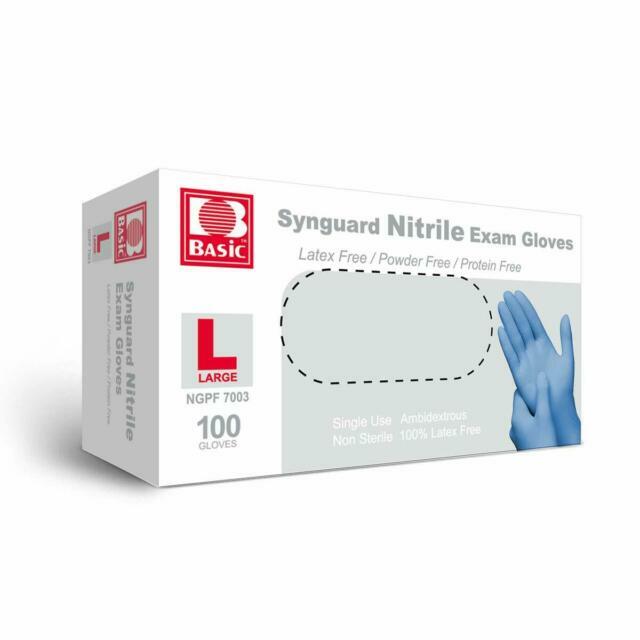 Basic Exam Gloves, House Cleaning, Dishwashing Gloves- Pack of 100, Large NewBox