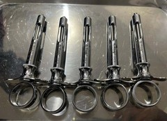 Lot of 12 Hu-Friedy CW Style Dental Anesthetic Aspirating 1.8ml Syringe SYRCW