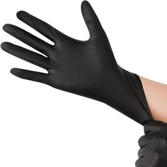 Black Nitrile Disposable Gloves Latex Free Textured Work Mechanic Tattoo 10-100
