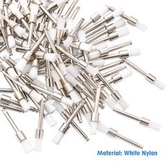 OneMed Disposable Dental Prophy Polishing Brush Latch Flat Type White 100Pcs/Box