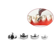 50PCS Dental Metal Matrix Bands With Holes Sectional Contoured Matrices Palodent