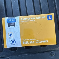 New Inspire Cobalt Blue Medical Examination Nitrile Gloves Size L Box of 100