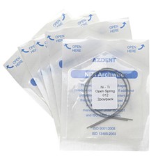 10Packs AZDENT Dental Orthodontic Niti Open Coil Spring NITI Alloy 0.012*180mm