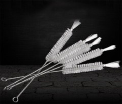 Nylon Test Tube Brush Circular Industrial Pipeline Brush Bottle Straw Brush
