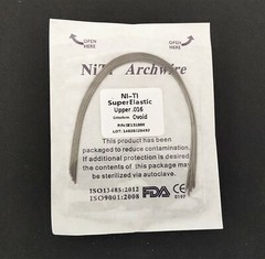 50Pieces Dental Wire Round Super Elastic Niti Arch Wires Ovoid Orthodontics Arcs